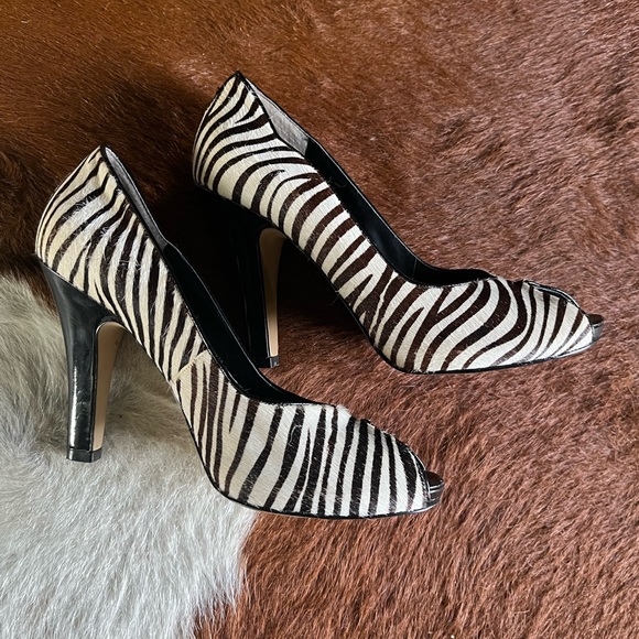 Nine West zebra heels size 7 1/2 - Picture 5 of 5